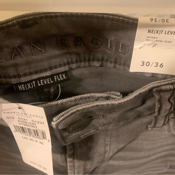 AMERICAN EAGLE NEXT LEVEL FLEX DISTRESSED SKINNY JEANS SIZE 30/36 NWT - Picture 10 of 10